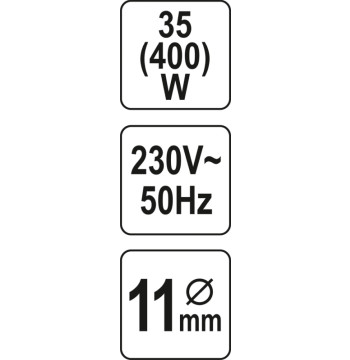 PISTOLET DO KLEJU 11MM 35(400)W